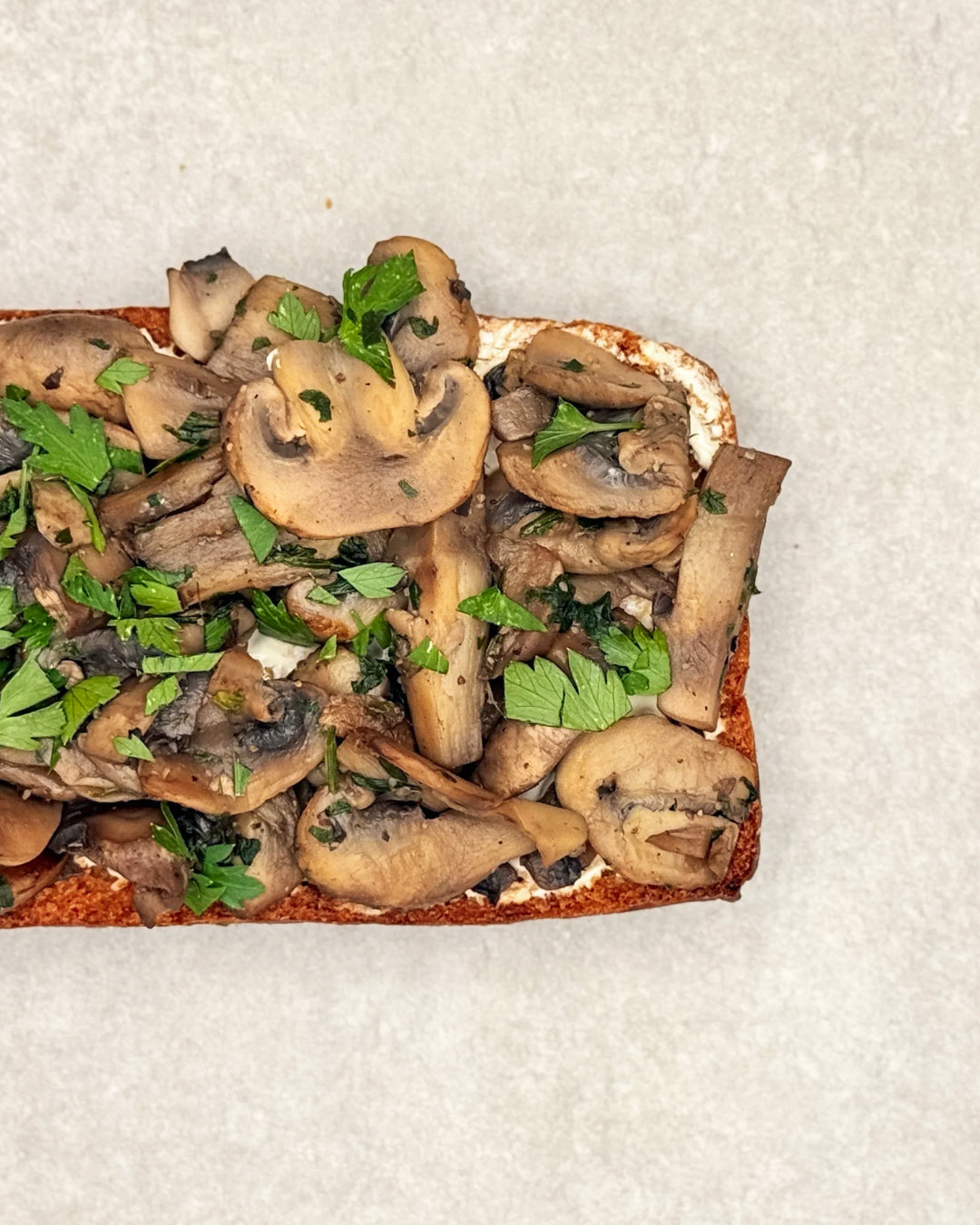Comme un toast aux champignons