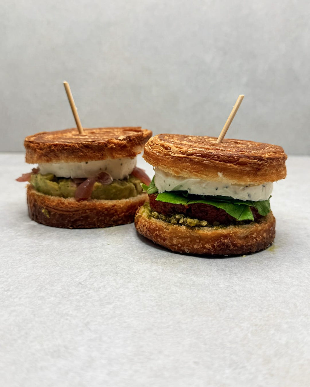 Duo de sandwich feuilletés