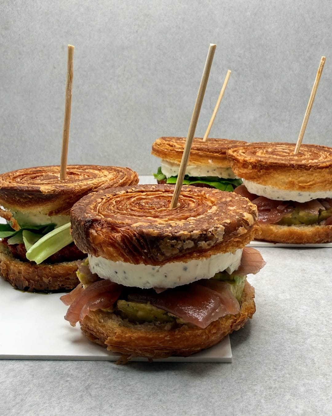 Duo de sandwich feuilletés